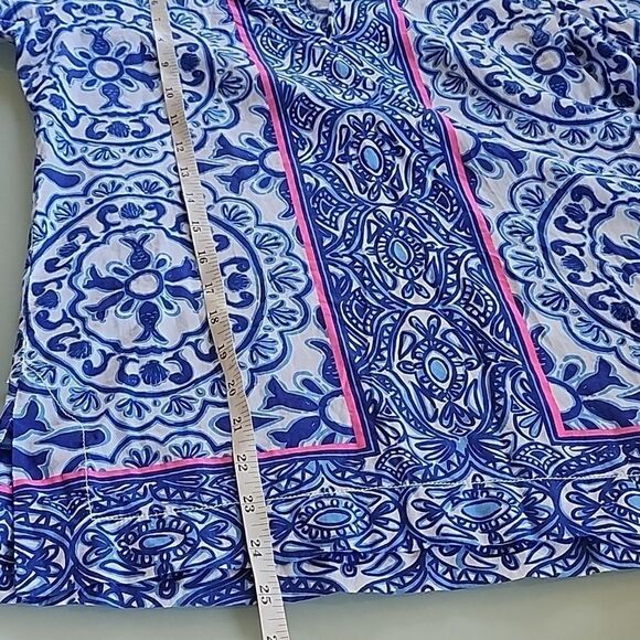 Lilly Pulitzer Boho Hippie Paisley Top Sz XL - Picture 5 of 8